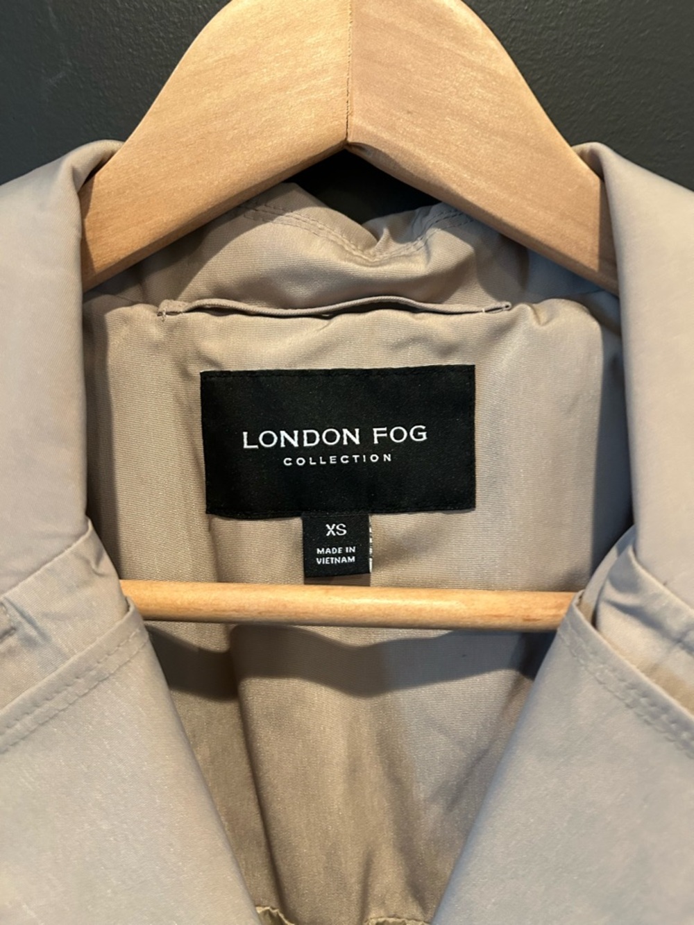 London Fog Classic Beige Trench with Belted Waist - Picture 3 of 12